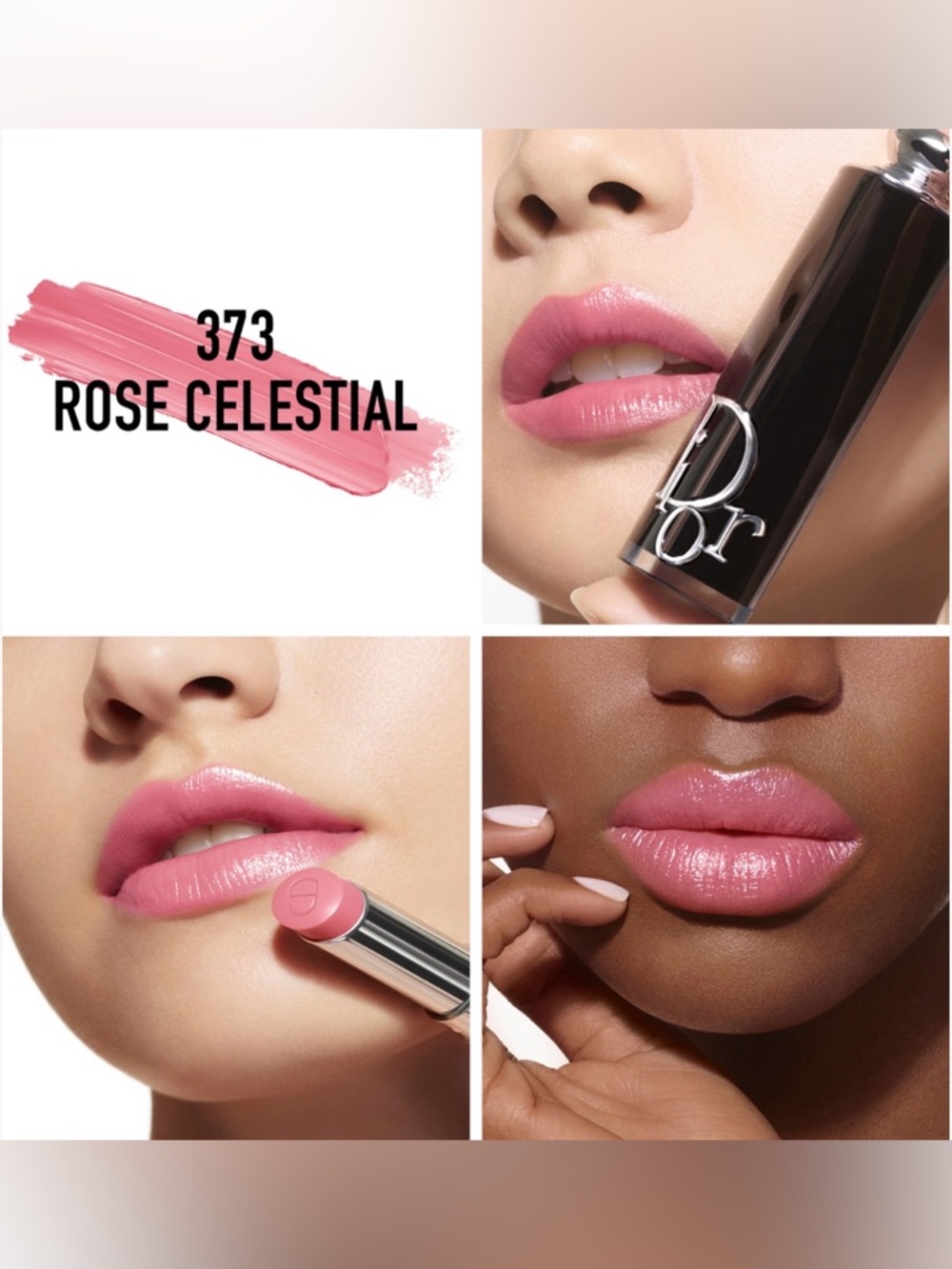Dior Addict Hydrating Shine Lipstick - 373 Rose Celestial. NIB! MSRP$48 - Picture 3 of 9